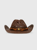 Hazie Cowboy Hat Dark Brown