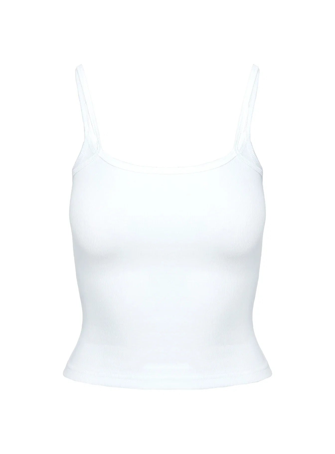 Baseline Rib Top White