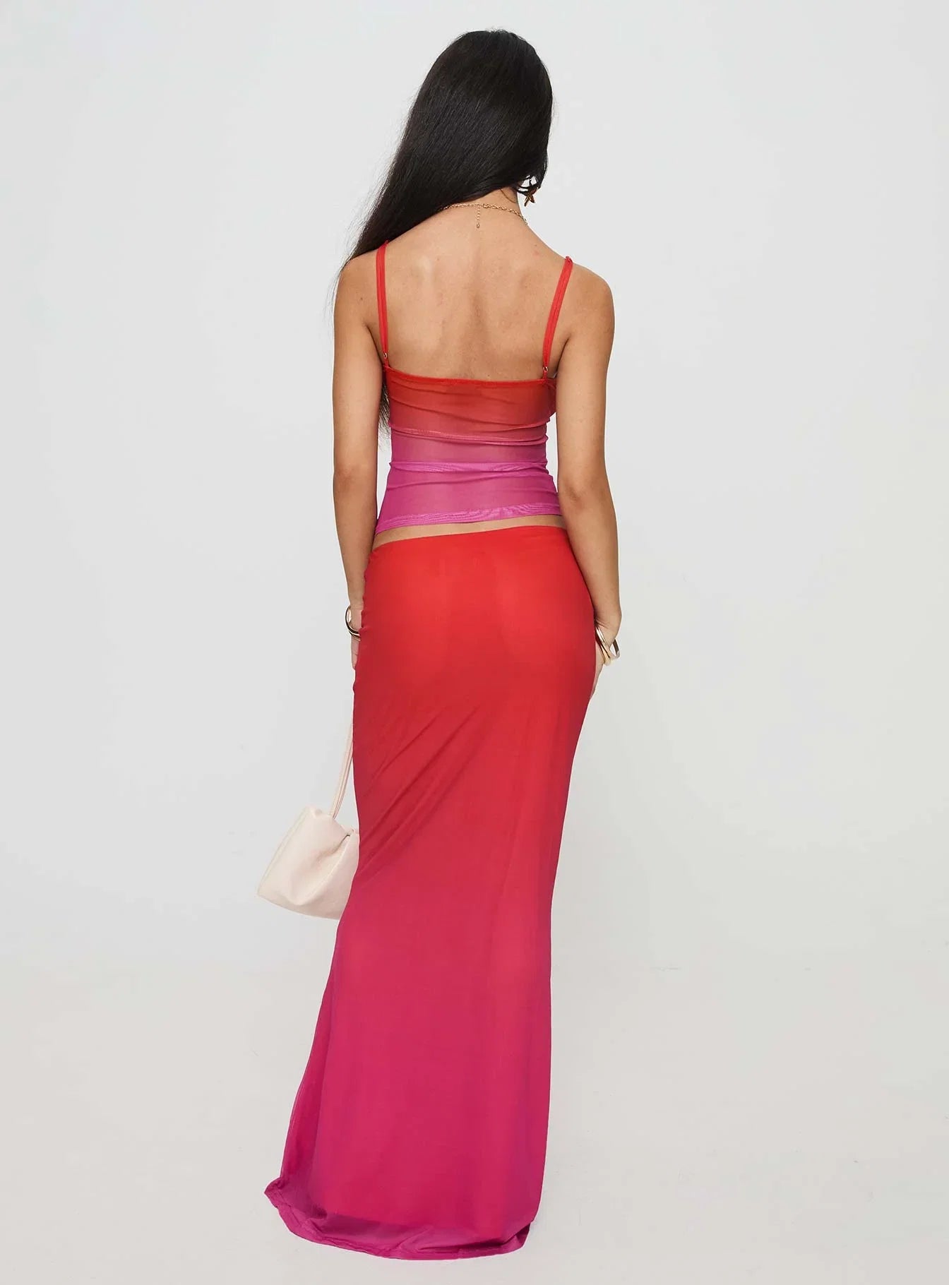 Teen Spirit Maxi Skirt Pink Ombre