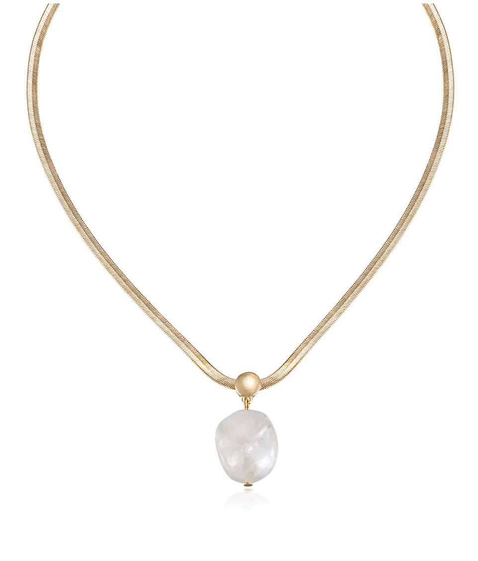 Ettika Baroque Pearl Pendant Necklace