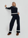 Montenegro Knit Pants Black Cream