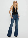 Wide World Mid Rise Bootleg Jeans Mid Blue