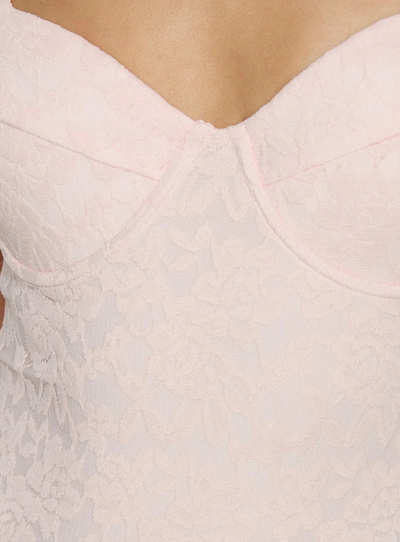 Laryna Lace Bodysuit Pink
