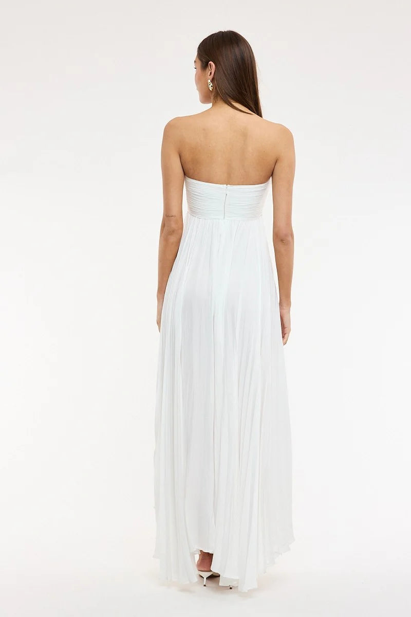 Willow White Strapless Maxi Dress
