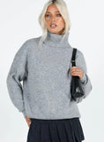 Oswin Turtleneck Sweater Grey
