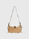 Anatolius Faux Suede Shoulder Bag Brown