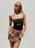 Turlock Cut Out Strapless Top Black