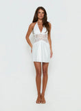 Klairee Lace Mini Dress White