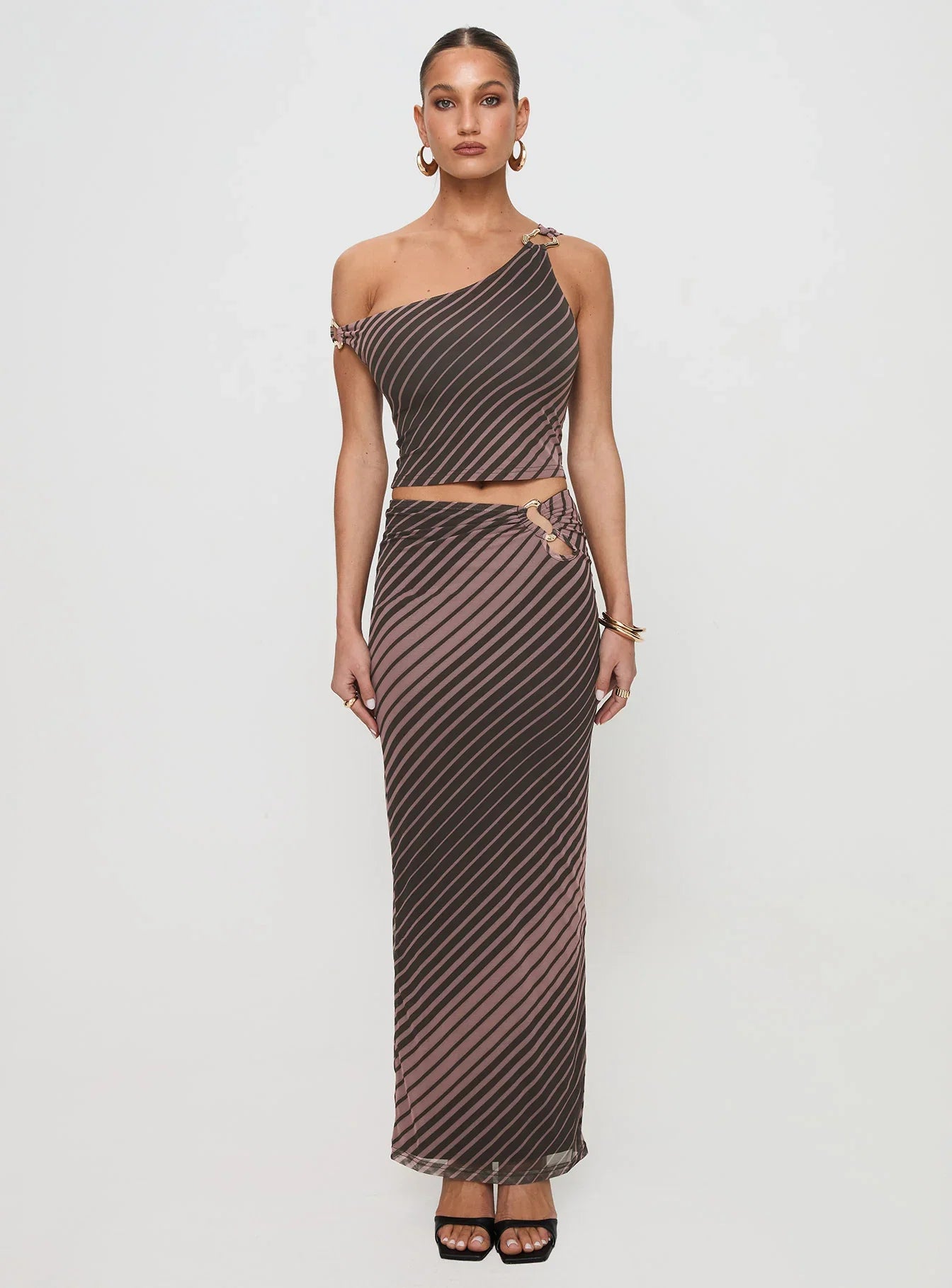 Whiley Maxi Skirt Multi Stripe