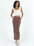 Jodie Maxi Skirt Brown