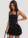 Gigli Bubble Hem Mini Dress Polka Dot