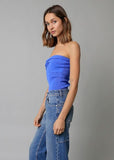 Becca Blue Twist Knot Tube Top