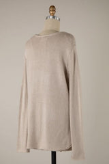 Hit The Beach Beige Lightweight Sweater