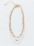 Elkie Dainty Necklace Set Gold