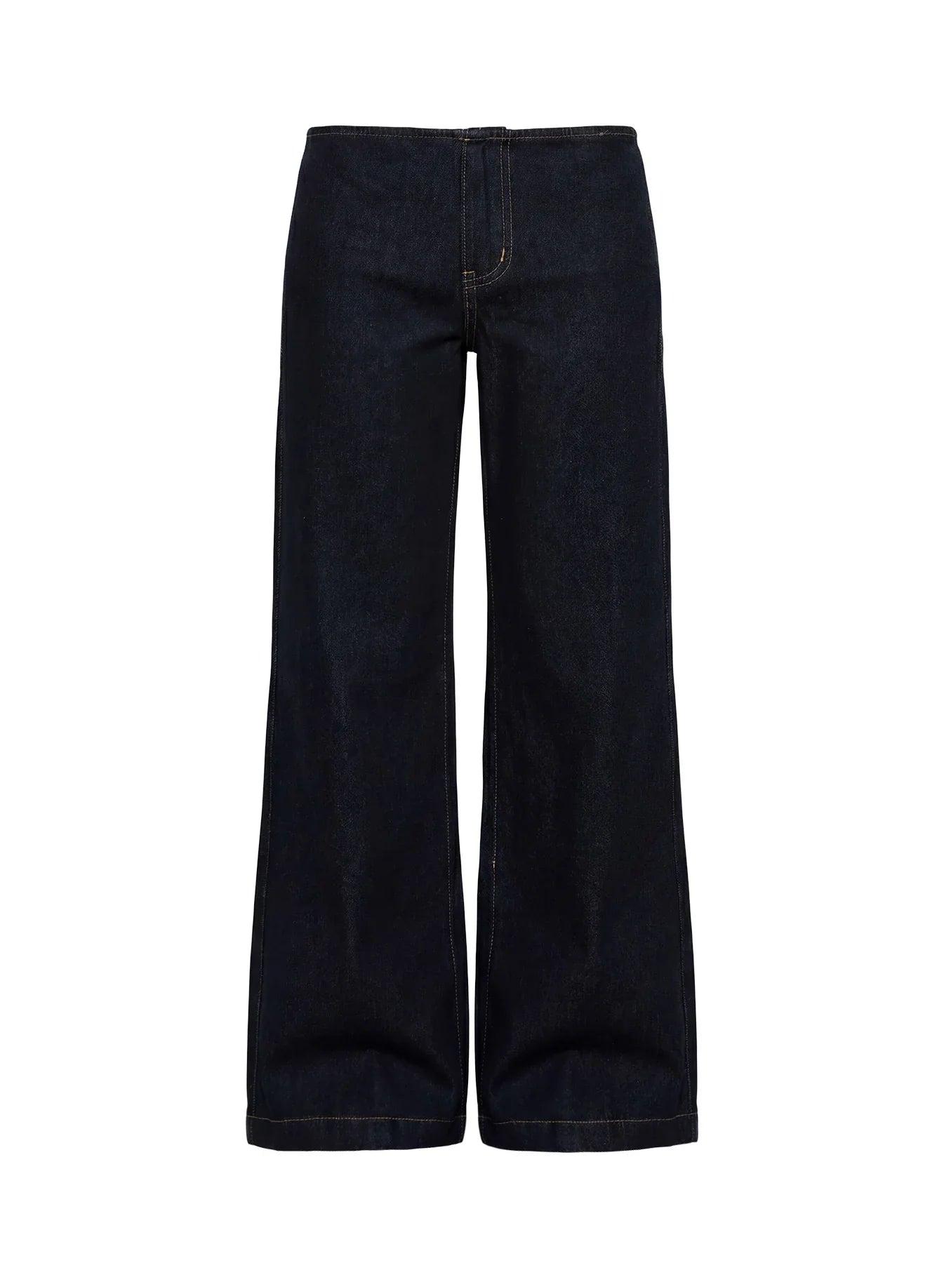 Buenos No Waist Low Rise Straight Leg Jeans Raw Denim