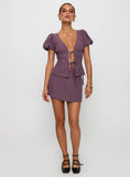 Gulliver Tie Side Mini Skort Mauve