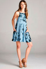 Second Chance Tie Dye Racerback Swing Dress