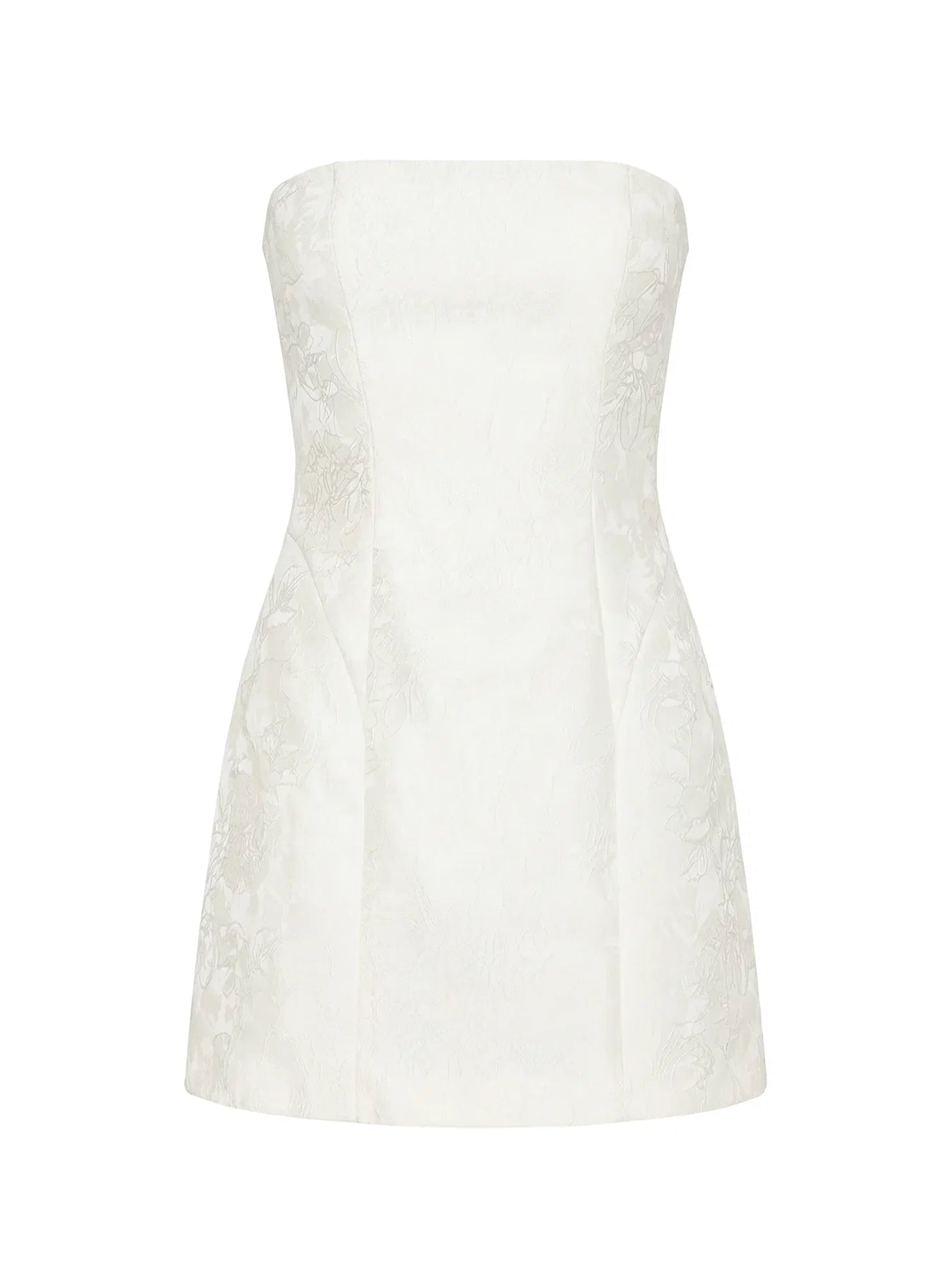 Heaven Sent Strapless Mini Dress White