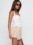 Gigi Wrap Skort Beige