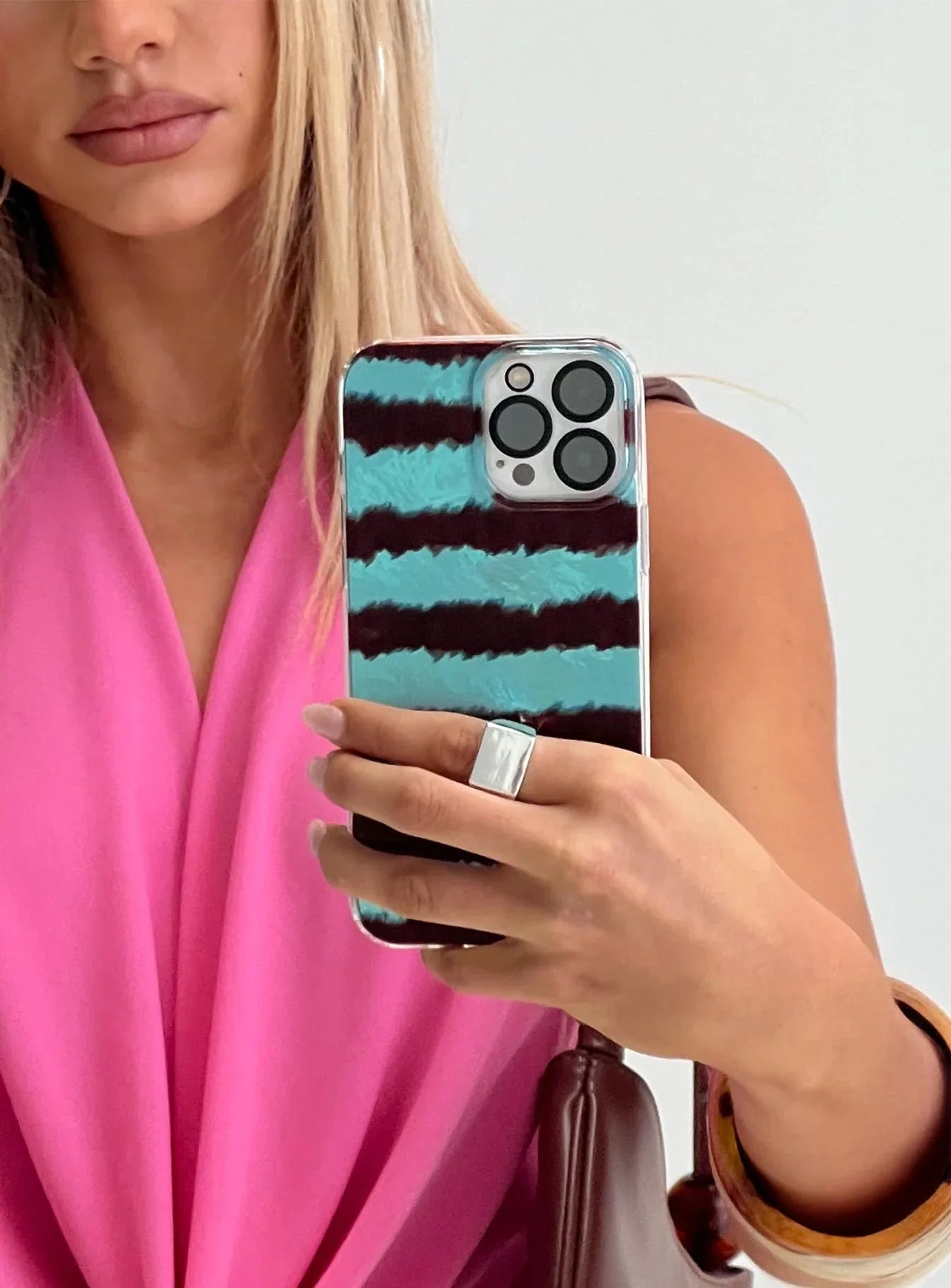Easten Iphone Case Blue Stripe