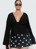 Serefina Long Sleeve Top Black Curve
