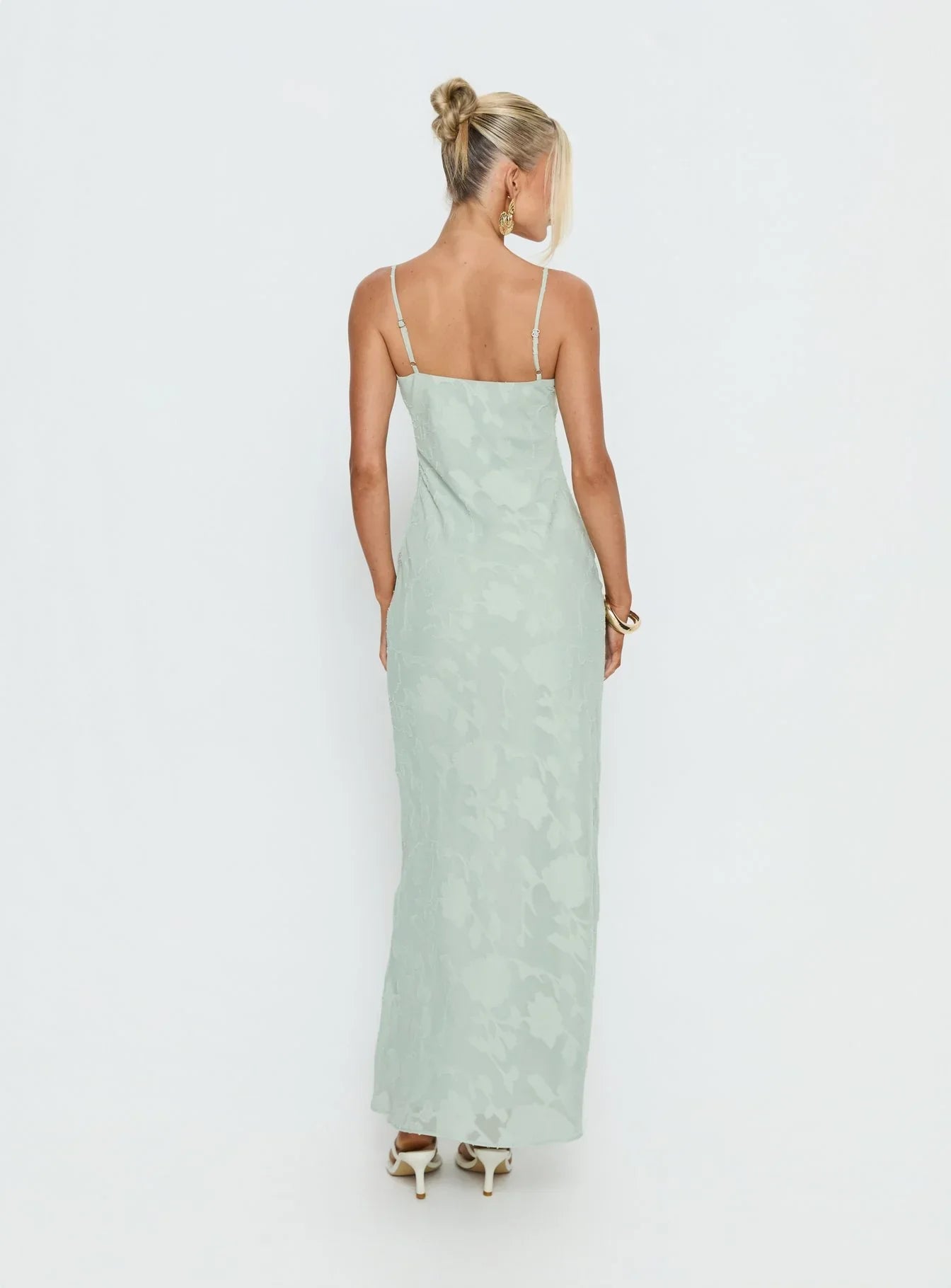 Avienna Maxi Dress Sage Burnout