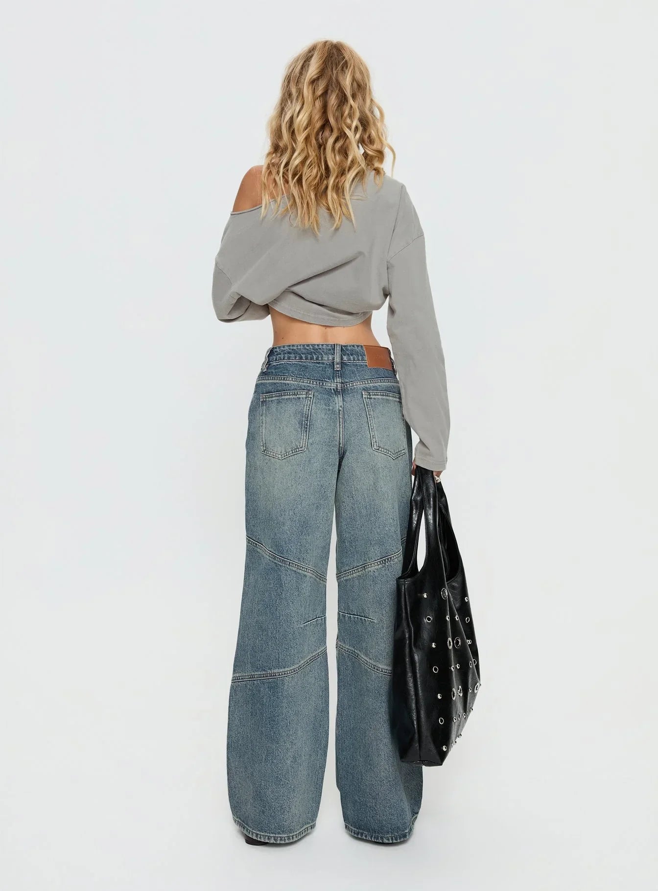 Atmosphere Mid Rise Straight Leg Jeans Antique Wash