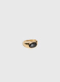 Sophistry Ring Gold Charcoal