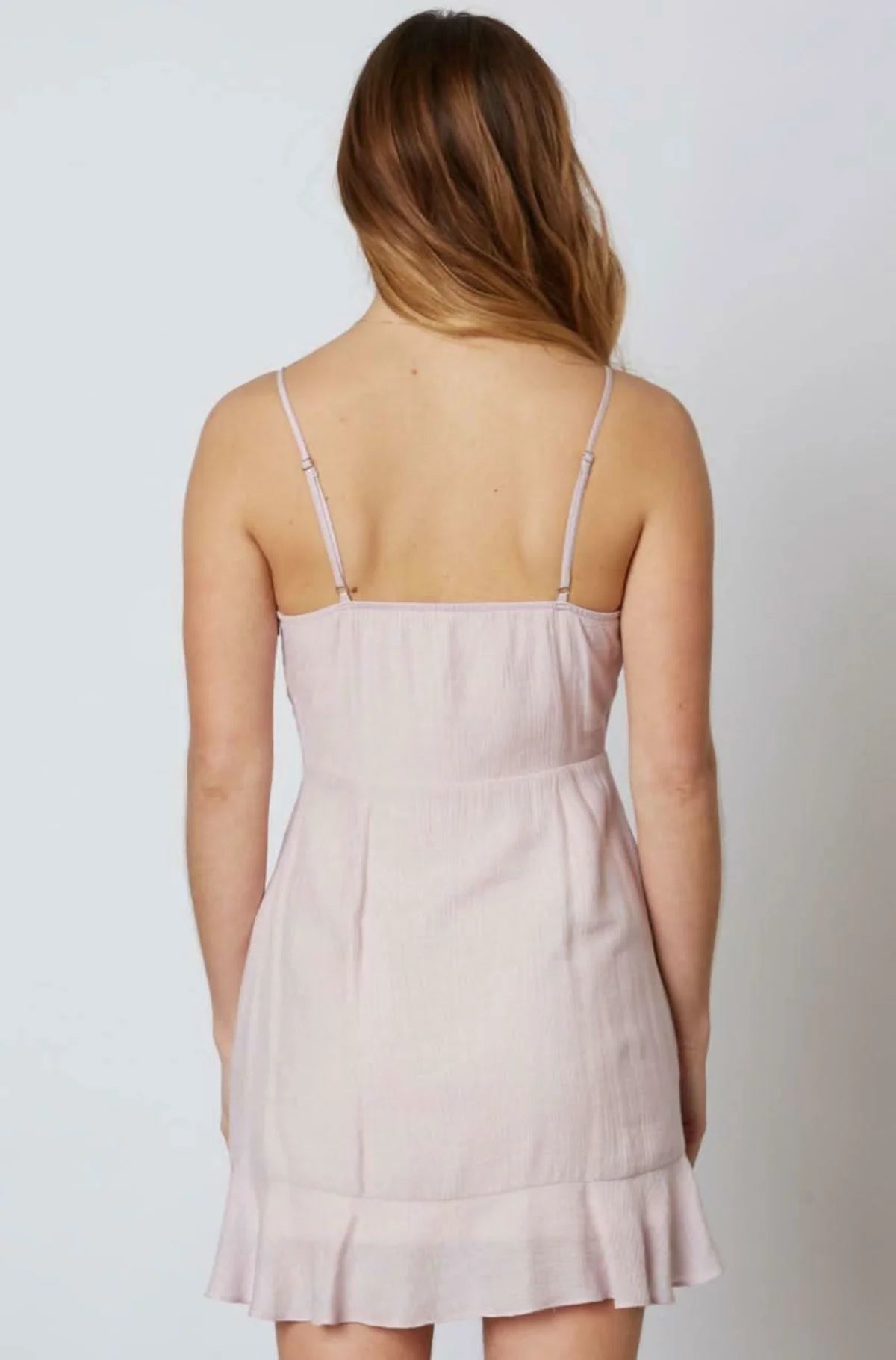 Tessa Lilac Tie Front Mini Dress