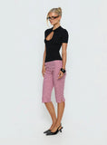 Rossie Capri Pants Red Gingham