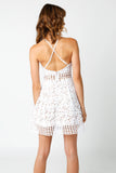 Logan White Lace Fit and Flare Dress