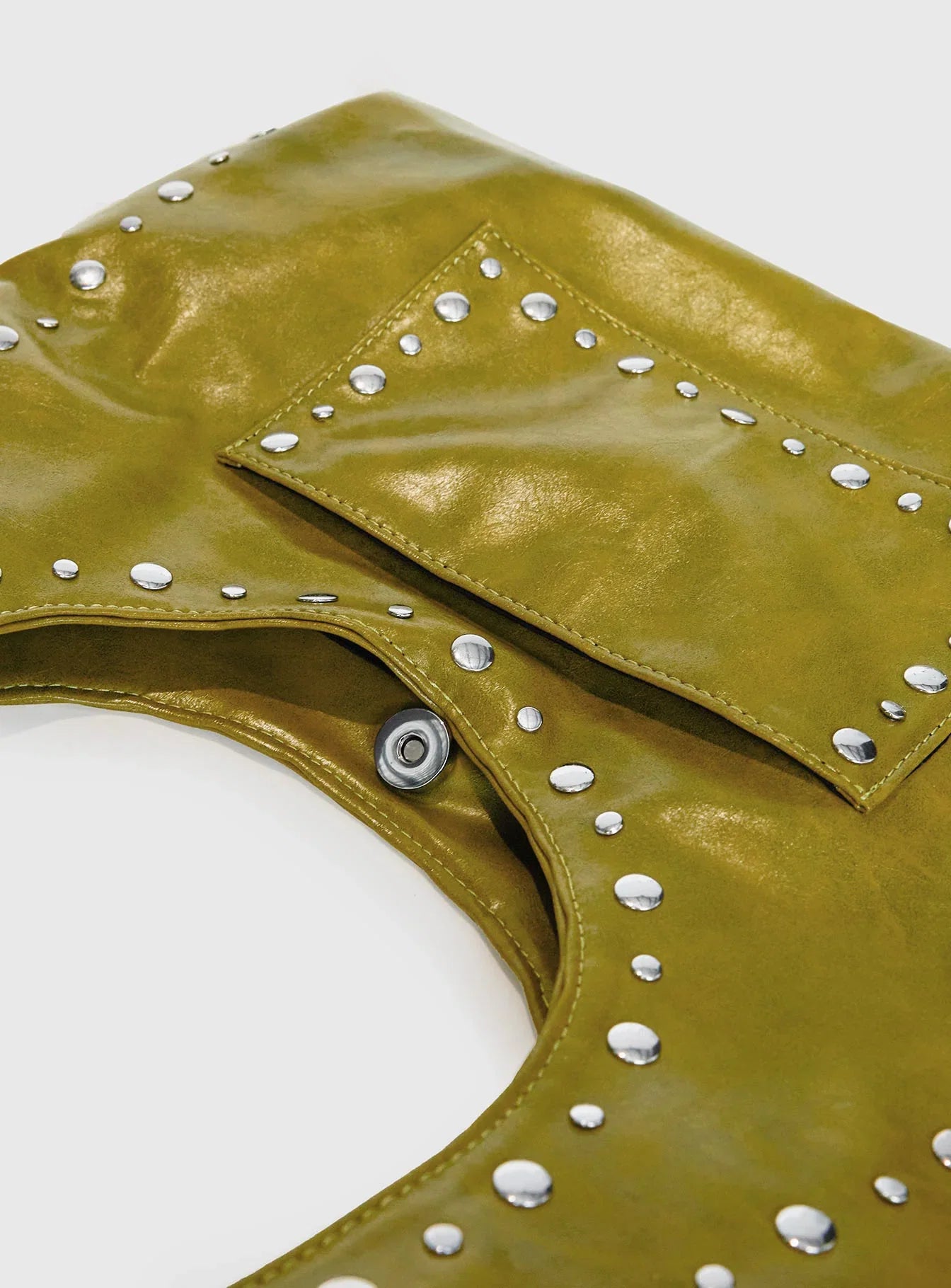 Bankes Studded Shoulder Bag Green