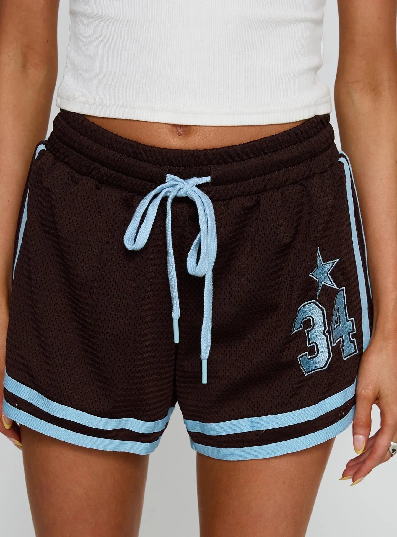 Brityn Sports Short Brown Blue