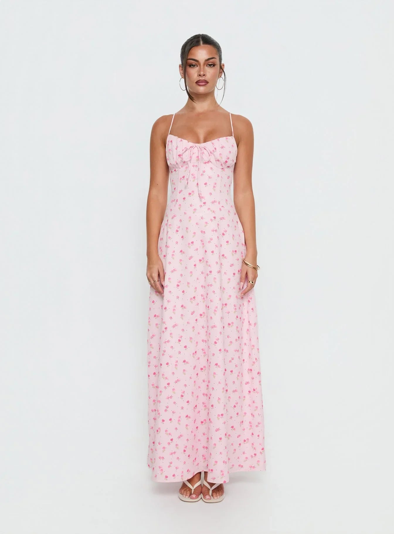 Members Only Maxi Dress Soft Pink Floral