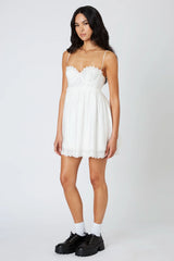 Frankie White Bustier Mini Dress