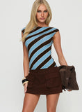 Ex Factor Faux Suede Skort Chocolate Brown