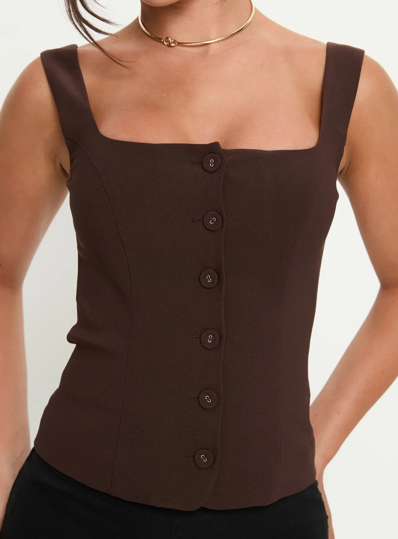 Zamie Top Chocolate