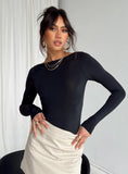 Gatewood Long Sleeve Bodysuit Black