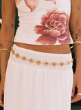 Royal Gleam Belt Gold Red