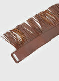 Halycon Whipstitch Tassel Belt Brown