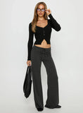 Sorenna Long Sleeve Top Black