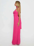 Jadira Scarf Maxi Dress Guava