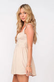 Blakely Tan Bustier Mini Dress