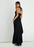 Guisefene Halter Maxi Dress Black