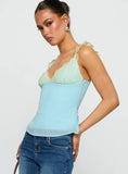 Delvonte Top Blue Yellow