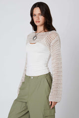 Savannah Stone Crochet Shrug