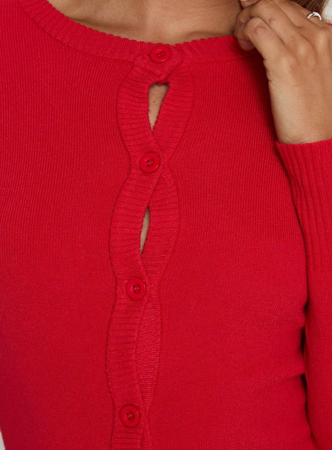 Lauraine Cardigan Red