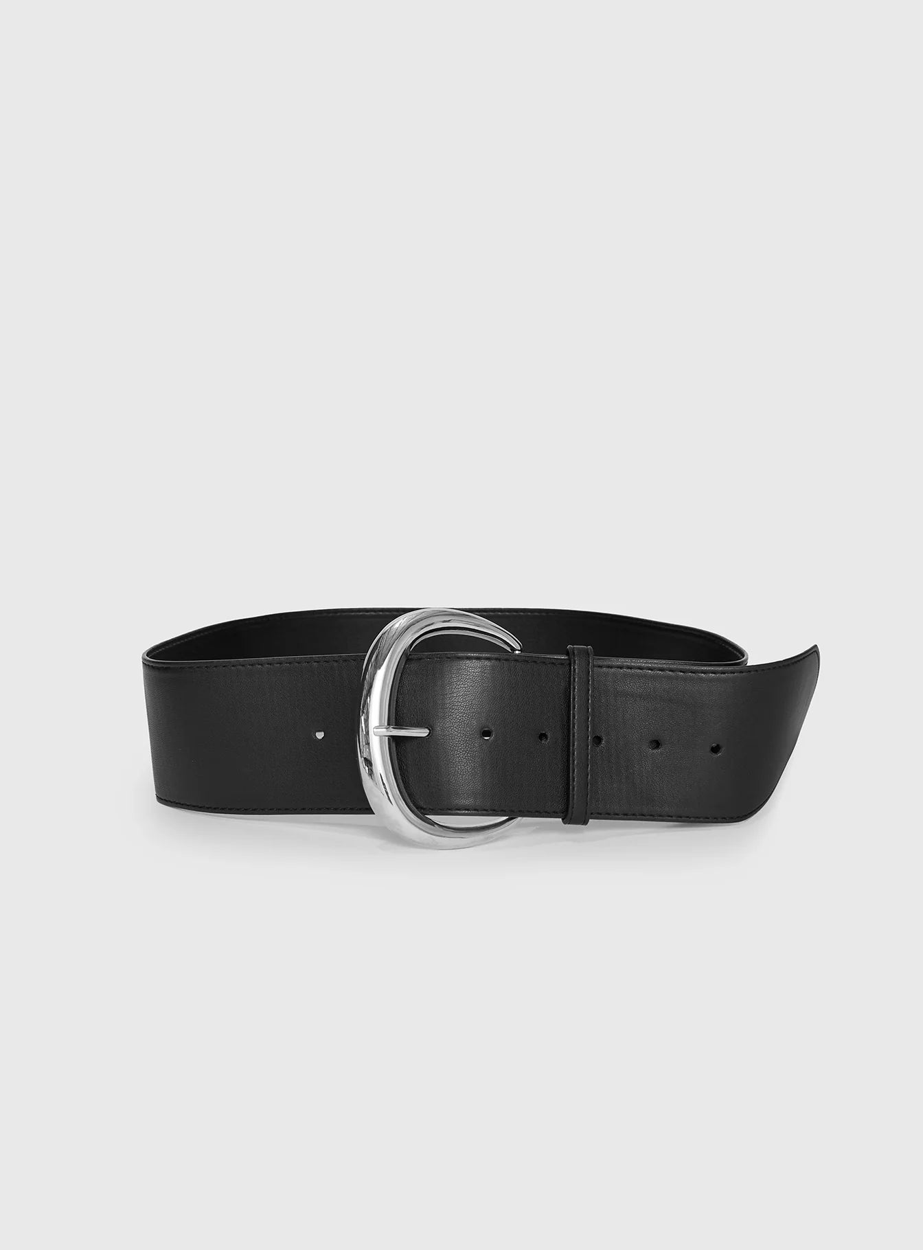 The Other Side Belt Black Silver