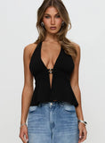Brealle Halter Top Black
