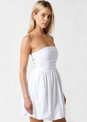 Pippa White Strapless Bubble Dress